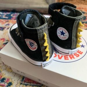 dinosaur high top converse